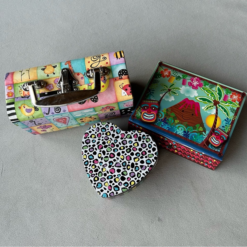 Set of 3 ~ Keepsake Storage Boxes